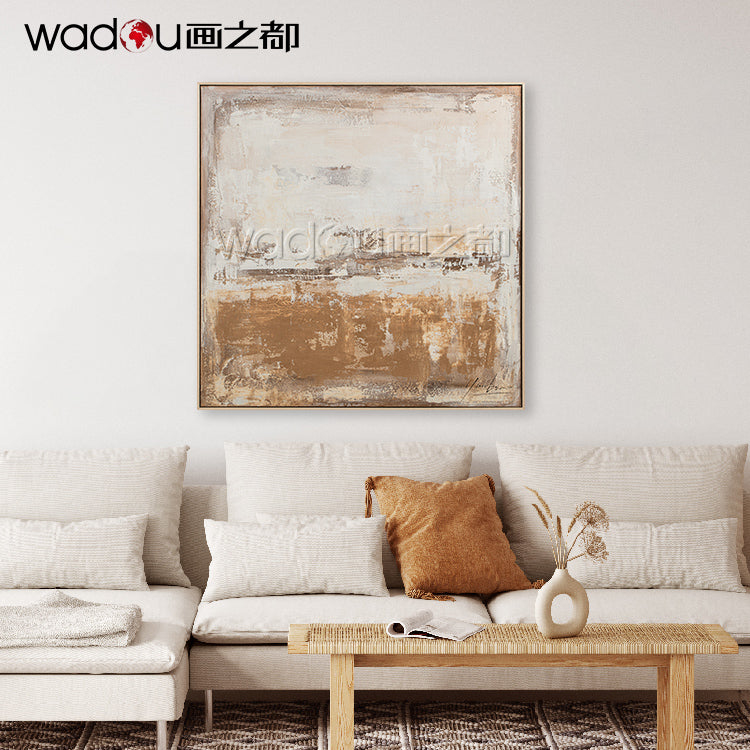 One Hundred Percent Art -Hand Paint  Art &Wood Frame