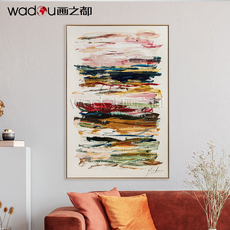 One Hundred Percent Art -Hand Paint  Art &Wood Frame