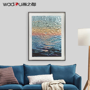 Scenery Framed Art -Flatbed Print KT Board and Linen Paper with Glass &PS Frame