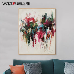 One Hundred Percent Art -Hand Paint  Art &Wood Frame