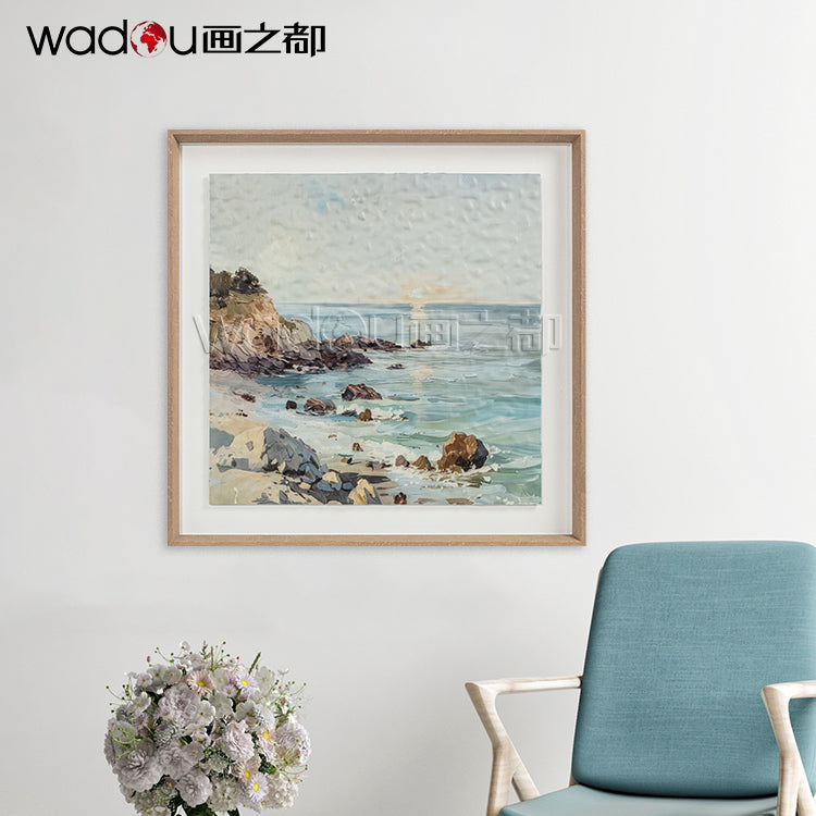 Scenery Framed Art -Flatbed Print KT Board and Linen Paper with Glass &PS Frame