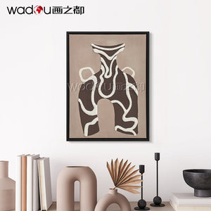 Printed Canvas Framed Art -Towel Embroidery & PS Frame