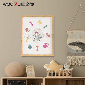 Animals Framed Art -Printing Canvas and  MDF with Glass & PS Frame