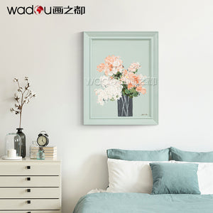 Flower Framed Art -Hand Printing Art & Frame