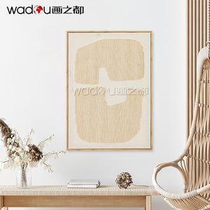 Framed Art-Cotton Canvas and Rope Embroidery& PS Frame