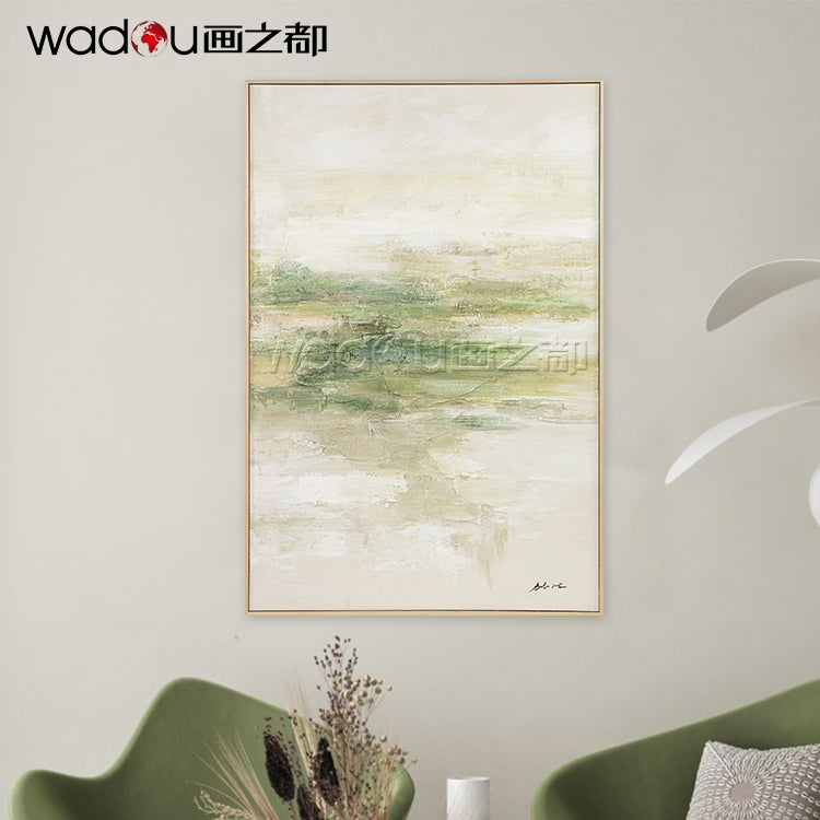 One Hundred Percent Art - Hand Pint Art & Wood Frame