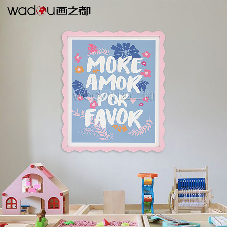 Framed Art - Printed Paper with 50% Gel & MDF Carving