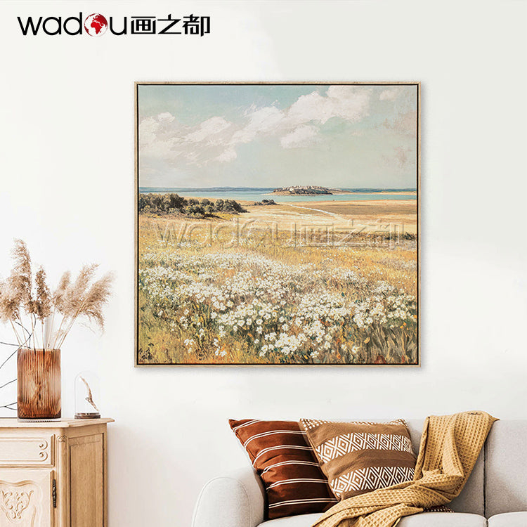 Scenery Framed Art-Matte Canvas and Embellishment & PS Frame