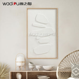 Framed Art-Vacuum Forming with Textured Sand Stone Printing & PE Frame