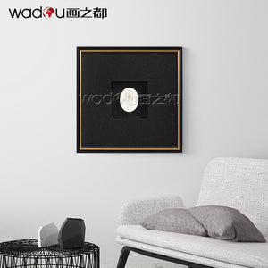Flower Framed Art - Vacuum Forming and Gold Foil On The Surface of the Plaster& PS Frame