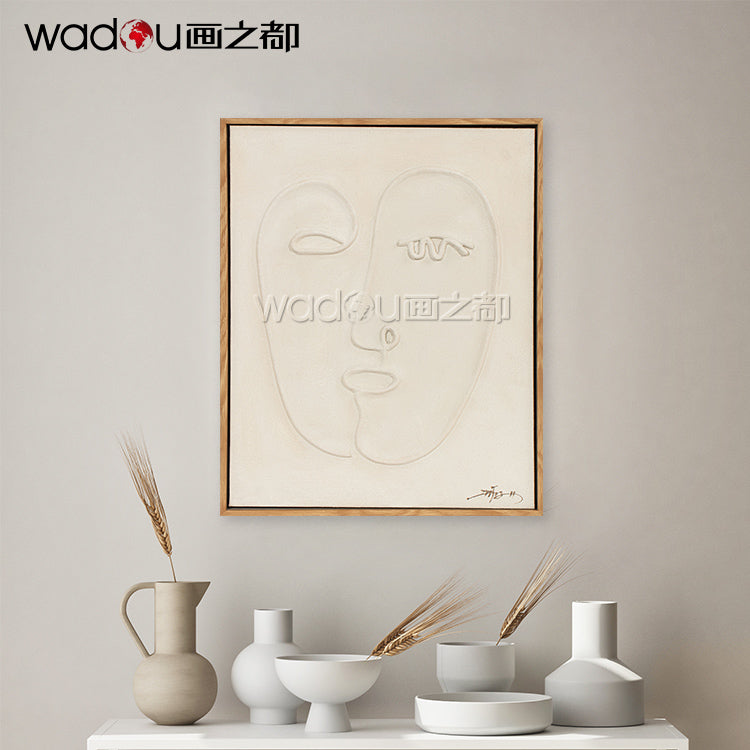 Framed Art-Hand Printing Art & PS Frame