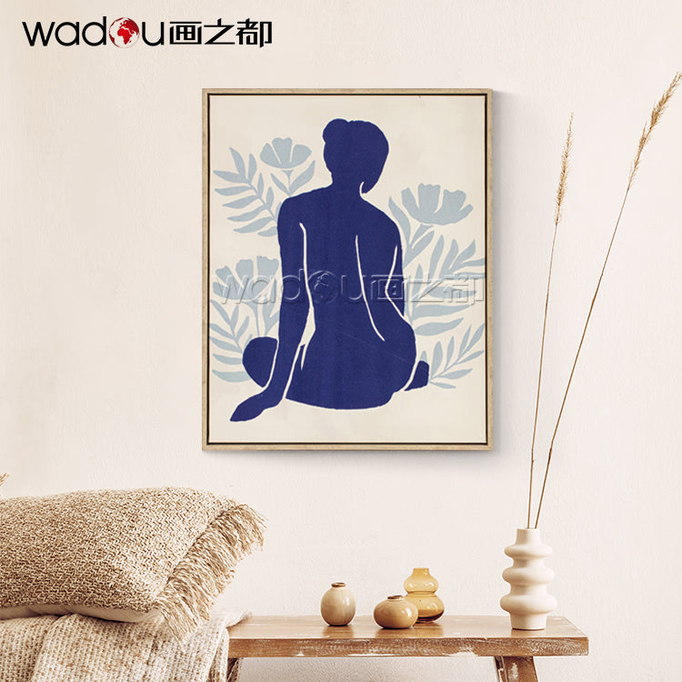 Woman  Framed Art -Matte Canvas and Velvety Foam & PS Frame