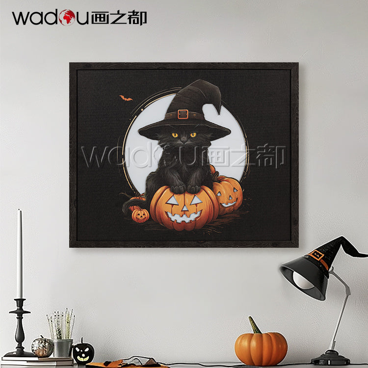 Cat Framed Art -Matte Canvas & PE Frame