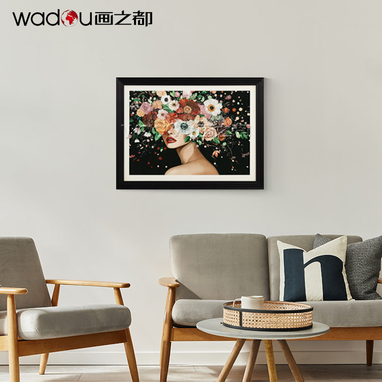 Crystal Printing Framed Art -Papper Printing and  Crystal & PE Frame