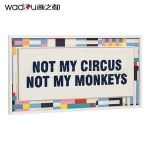Printed Canvas Framed Art -Matte Canvas and Towel Embroidery& PS Frame