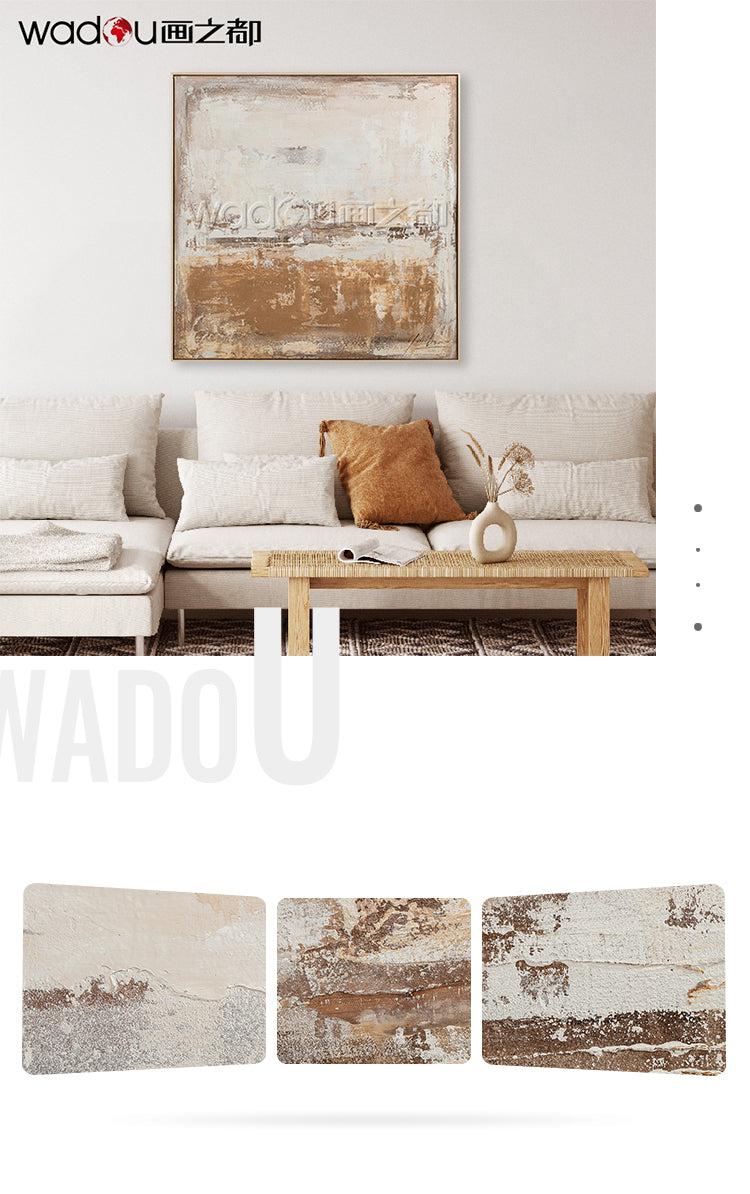 One Hundred Percent Art -Hand Paint  Art &Wood Frame