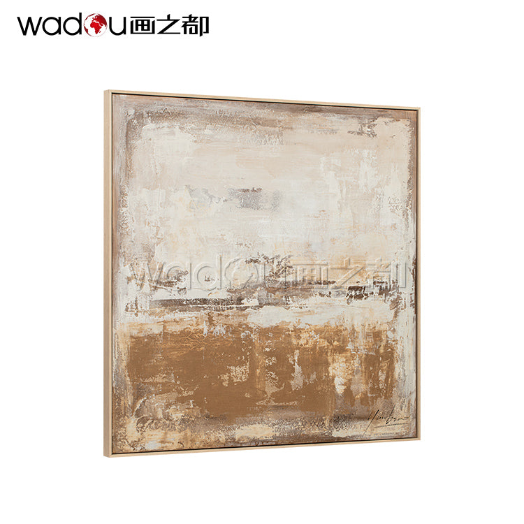 One Hundred Percent Art -Hand Paint  Art &Wood Frame