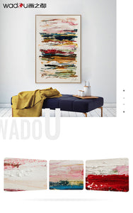 One Hundred Percent Art -Hand Paint  Art &Wood Frame