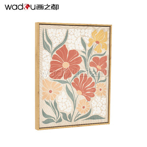 Flower art - Printed Canvas with High Foam - 40x50cm