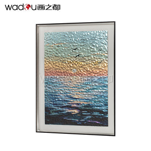 Scenery Framed Art -Flatbed Print KT Board and Linen Paper with Glass &PS Frame