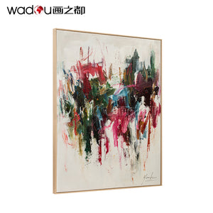 One Hundred Percent Art -Hand Paint  Art &Wood Frame