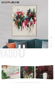 One Hundred Percent Art -Hand Paint  Art &Wood Frame