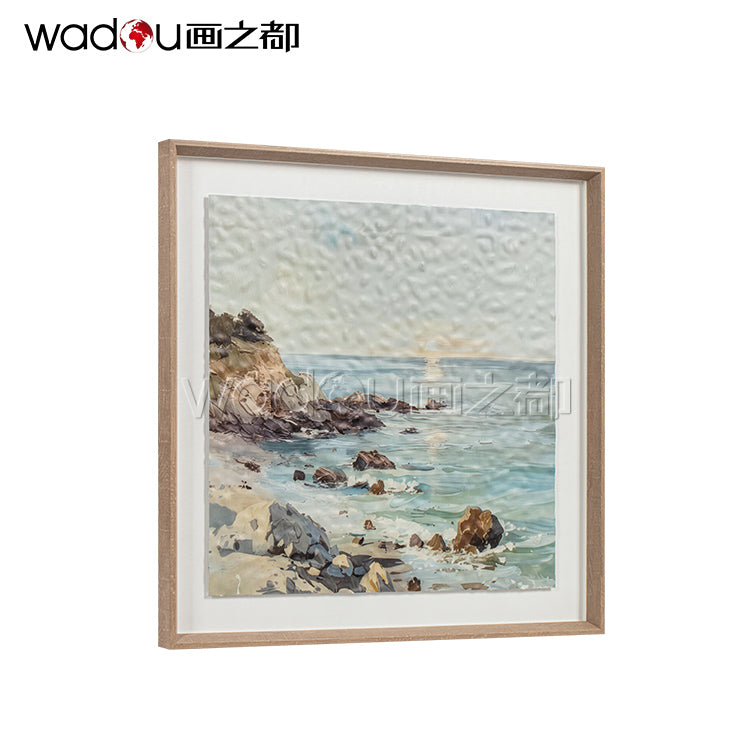 Scenery Framed Art -Flatbed Print KT Board and Linen Paper with Glass &PS Frame