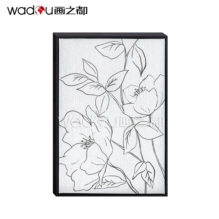 Flower Painting---Printed Canvas