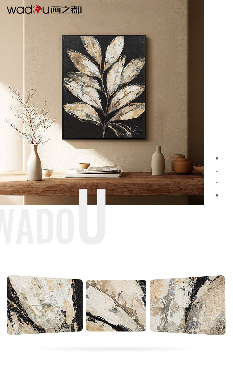 One Hunddred Percent Art -Hand Print Art &Wood Frame