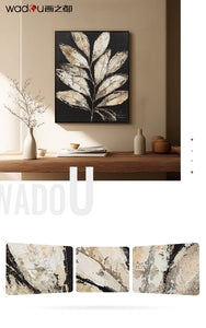 One Hunddred Percent Art -Hand Print Art &Wood Frame