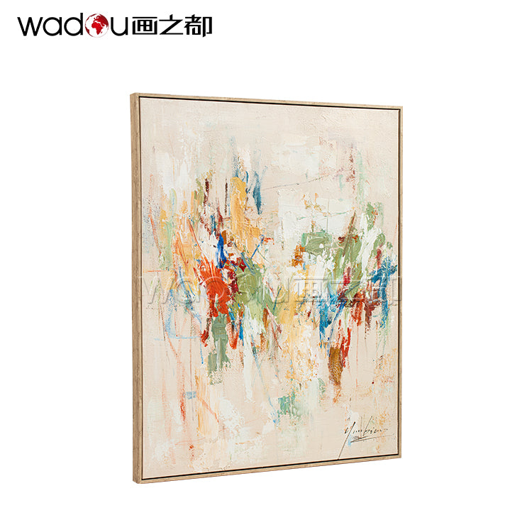 One Hundred Percent Art -Hand Print Art & Wood Frame