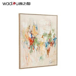 One Hundred Percent Art -Hand Print Art & Wood Frame
