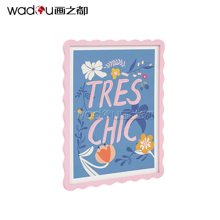 Wood Art - Printed Paper with 50% Gel & MDF Carving Frame