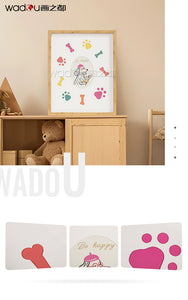Animals Framed Art -Printing Canvas and  MDF with Glass & PS Frame