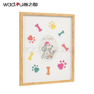 Animals Framed Art -Printing Canvas and  MDF with Glass & PS Frame
