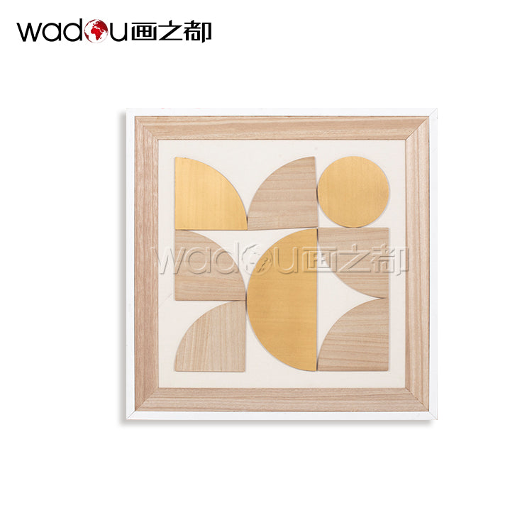 Wood art-Linen mounted 3mm MDF&5mm single MDF&Spray paint&Precisely Carving