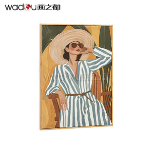 Woman Framed Art-Matte Canvas and Foam& PS Frame