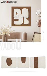 Framed Art-Baming Faux Linen and Foam & PS Frame
