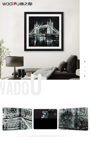 London Bridge Framed Art - Crystal Art with Glass & PS Frame