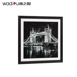 London Bridge Framed Art - Crystal Art with Glass & PS Frame