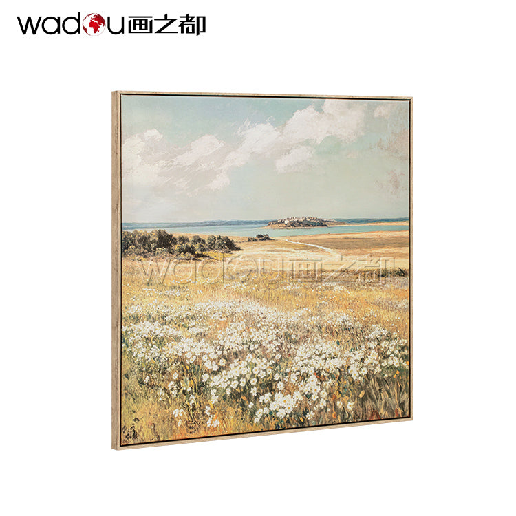 Scenery Framed Art-Matte Canvas and Embellishment & PS Frame