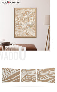 Framed Art-Baming Faux Linen and Foam & PS Frame