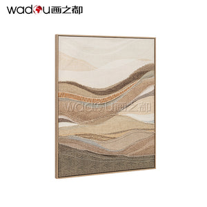 Framed Art-Cotton Canvas and Part Chain Embroidery& PS Frame