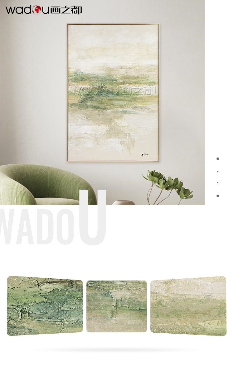 One Hundred Percent Art - Hand Pint Art & Wood Frame