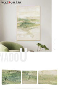 One Hundred Percent Art - Hand Pint Art & Wood Frame