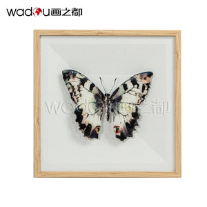 Butterfly Framed Art -Glass Flat Bed Printing and Vacuum Forming & PS Frame
