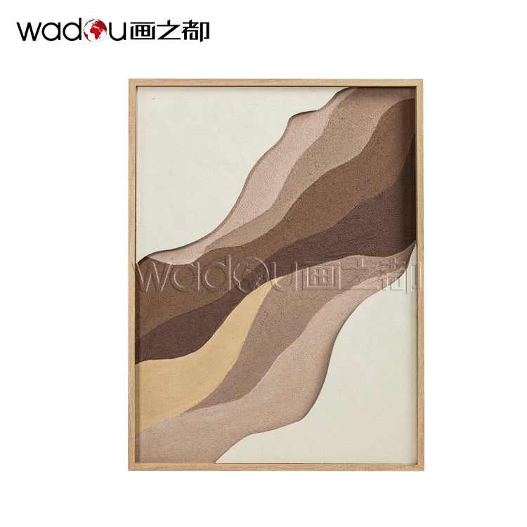 MDF Engraving with Sand Stone Printed and PS Frame & LED Light