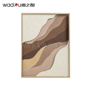 MDF Engraving with Sand Stone Printed and PS Frame & LED Light
