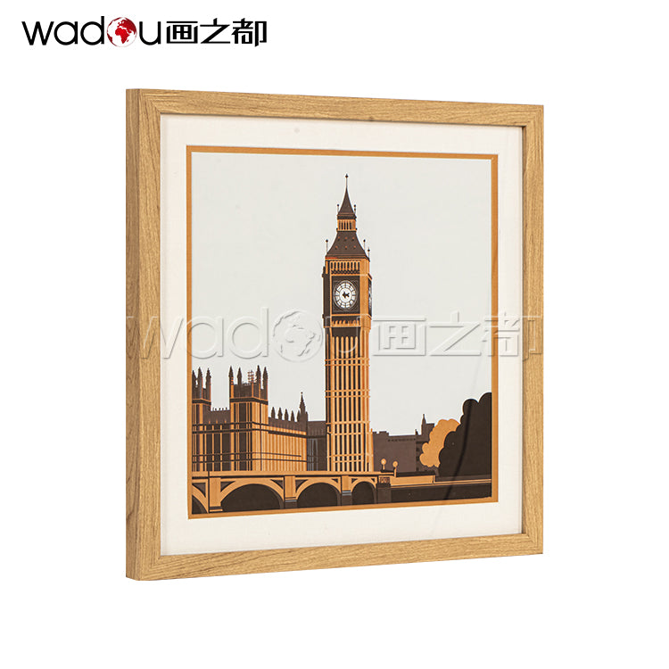 Streetscape Framed Art- Glass Framed Art and Paper Printing & PS Frame