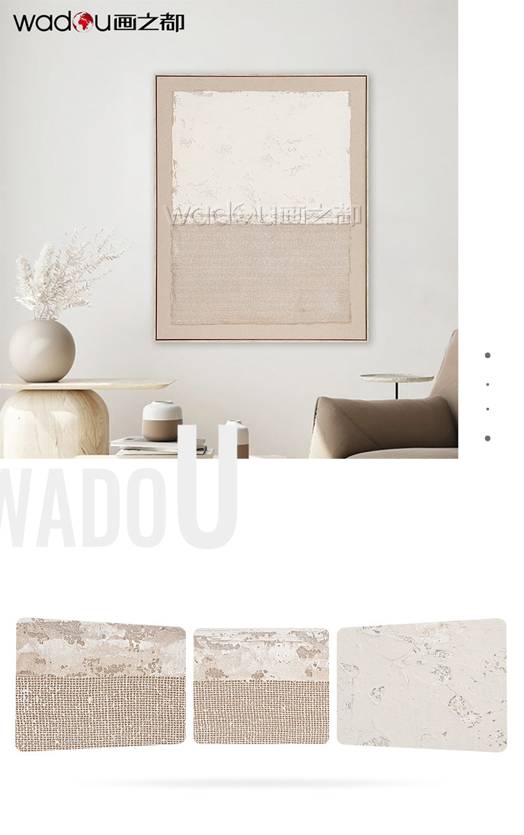 One Hundred Percent Framed Art - Hand Paint Art & Wood Frame